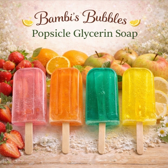Hand Crafted Other - New! Hand Crafted Popsicle Glycerin Soap 3oz With Wash Cloth